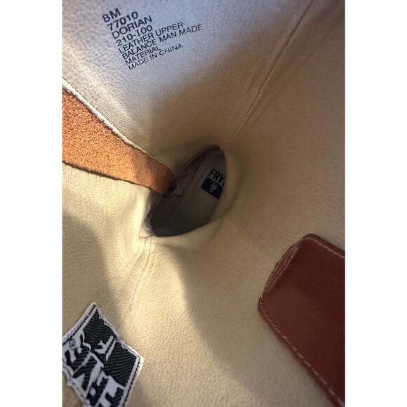 RARE Vintage Frye Dorian Brown Leather Platform Y2K Boots Size 8 - Picture 8 of 11